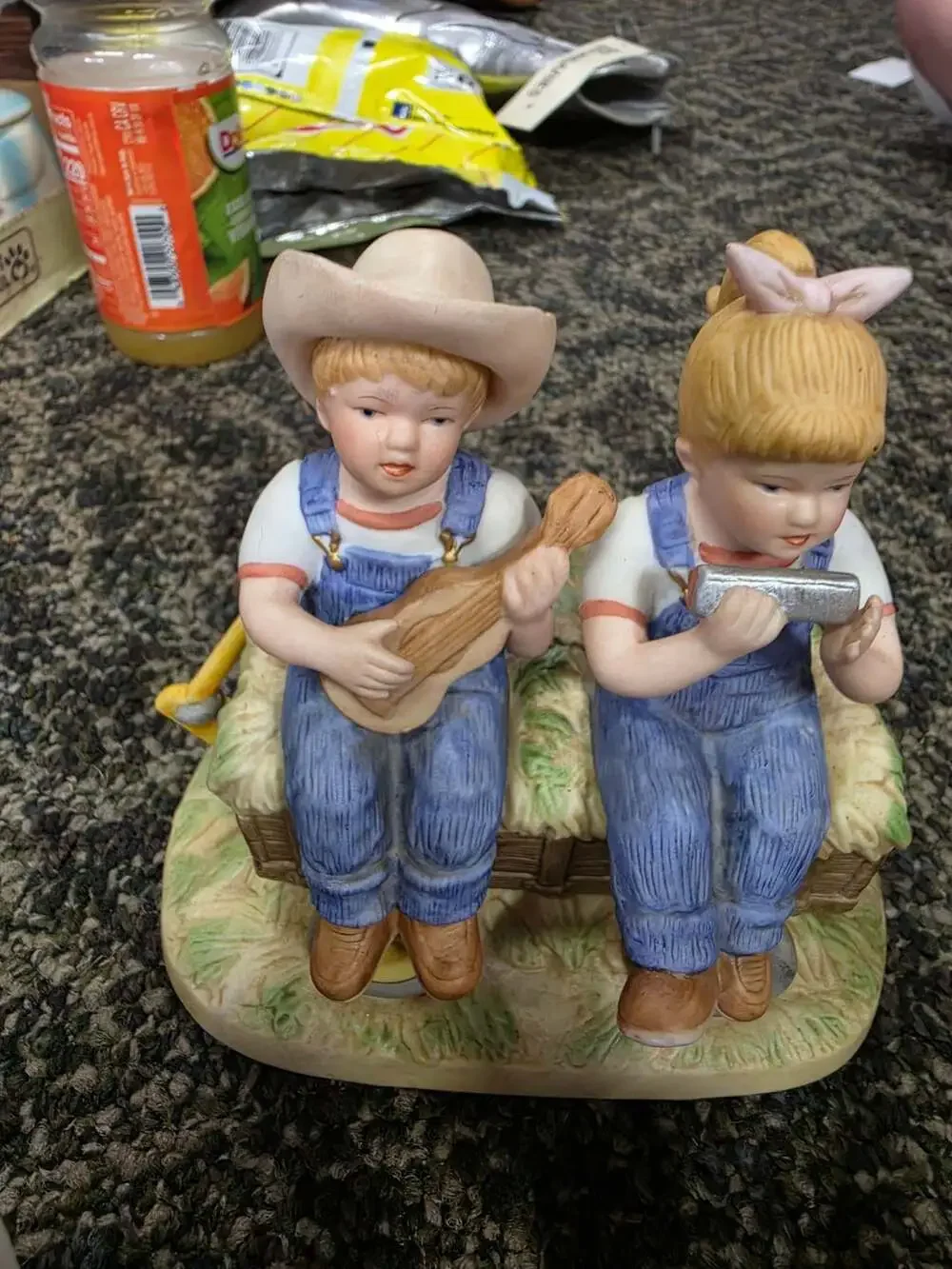 Homco Denim Days Figurine Collection Lot Of 4